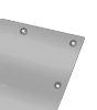 Hochwertige Blockout-Plane, 4/4-farbig beidseitig bedruckt, Ösen im Abstand von 50 cm rundum